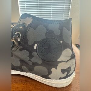 Converse Chuck Taylor Black and Gray Camouflage Sneakers with 3M Reflective coat